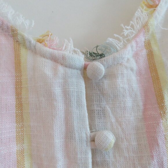 BILLABONG X THE SALTY BLONDE Sunny Stripes Candy Stripe Gauzy Mini Sun Dress NWT - Picture 7 of 15